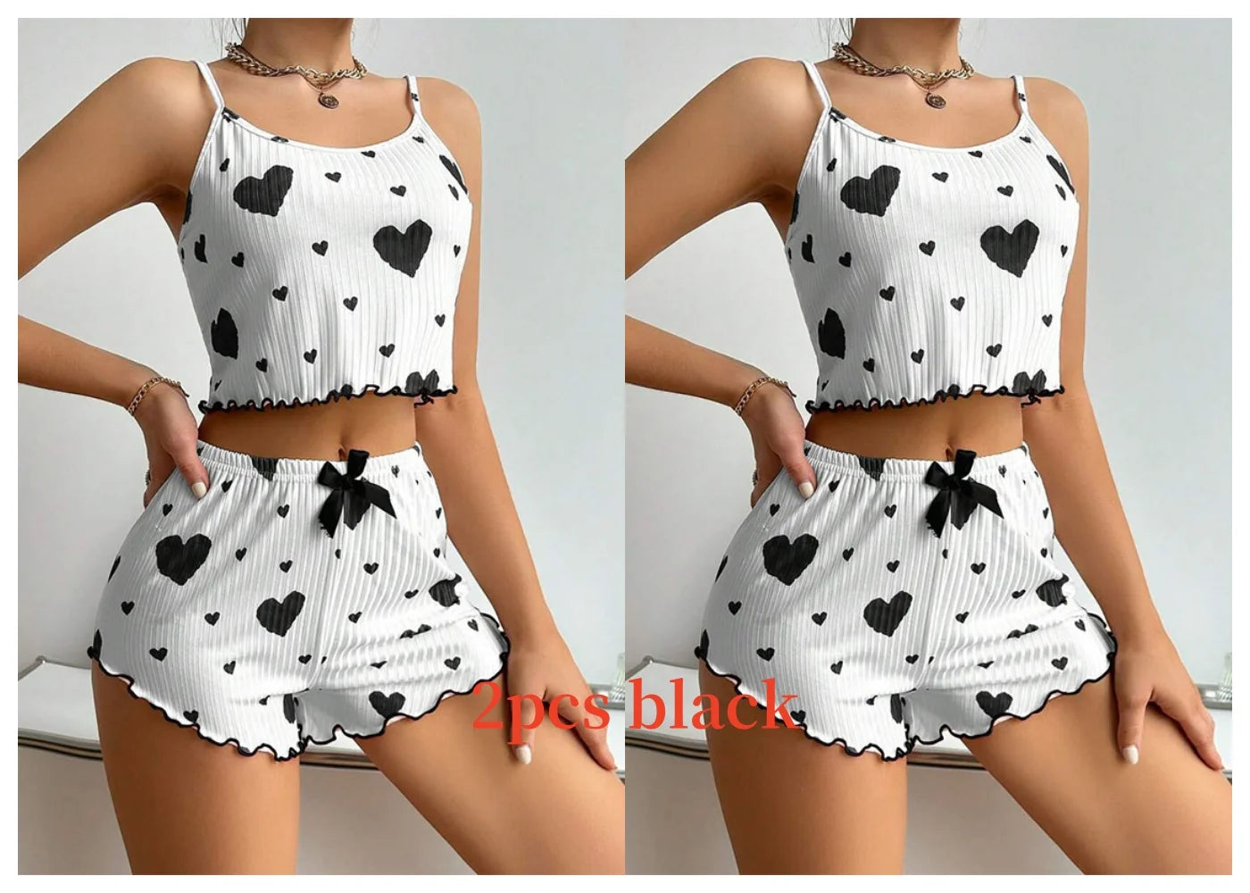 Love Print Pajama Set ❤️